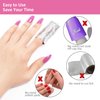 Gel Nail Polish Remover - Gel Polish Remover Wraps BTArtbox Nail Foil Wraps 200 Pcs Soak Off Gel Remover with 1 Pcs Cuticle Pusher for Removing Nail Polish at Home