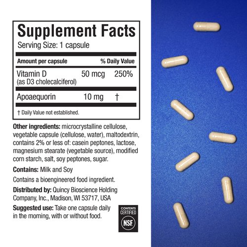 Prevagen Improves Memory - Regular Strength 10mg, 30 Capsules with Apoaequorin & Vitamin D 7-Day Pill Minder | Brain Supplement for Better Brain Health, Supports Healthy Brain Function