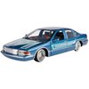 Motormax 1993 Chevrolet Chevy Caprice Lowrider 1:24 Diecast Model Blue w/Graphics Get Low 79022 by All Star Toys