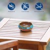 RONXS Ashtray, Outdoor Ash tray for Patio with Lid, Windproof Ashtrays for Cigarettes, Handmade Ceramic Ashtray for Home Office Indoor Decoration