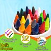 Trail maker 12 Pack Bulk Crayons | Washable Beeswax Bright Color Crayons Bulk Individual Packs, 10 Per Box, 12 Boxes Bundle Art Set Crayons for Kids, Classrooms, Restaurants