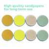 Baby Nail File Replacement Pads, Grinding Heads Polish Disc for Electric Nail Trimmer by Consevisen and Other Brands, Toes Fingernails Care for Infant Toddler Kids (8 Pack, Teal)