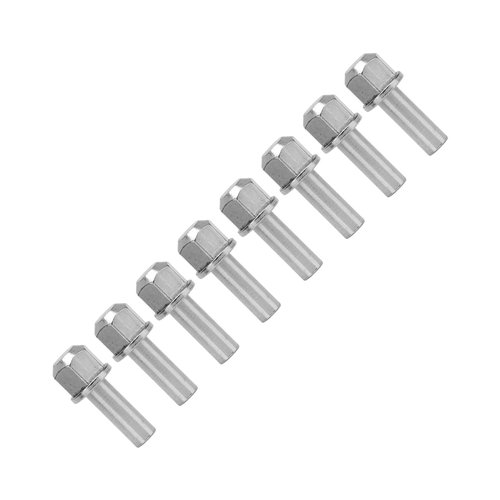 VGEBY 8 Pcs RC Wheel Hub Extension Nut Stainless Steel High Strength Hex RC Wheel Hub Extension Adapter for SCX10 (25mm) Rc Wheel Hub Extension Nut