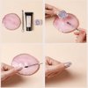 Resin Nail Art Palettes Set, 1 Pcs Resin Nail Art Palette and 1 Pcs Painting Drawing Color Plate with Adjustable Finger Rings Nail Holder Nail Art Display Tools Photography Props