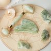 BAIMEI Jade Roller & Gua Sha Set Face Roller and Gua Sha Facial Tools for Skin Care Routine and Puffiness, Self Care Gift for Men Women - Light Green