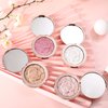 ONLYBETTER Highlighter Makeup, Cream Highlighter, Face Highlighter, Long Lasting Glitter Highlighter Makeup Palette - Silver White Highlighter