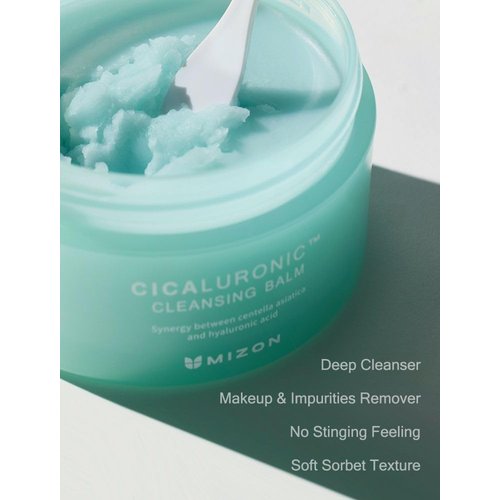 MIZON Cicaluronic Cleansing Balm, Makeup Remover, Centella Asiatica,Hyaluronic Acid, One Step Cleansing (2.7 fl oz)