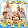 Honoson 48 Pcs Summer Beach Rubber Duckies Bulk Mini Rubber Duck Bath Toys Float Bathtub Ducky Cute Squeaky Rubber Ducky for Classroom Carnival Summer Birthday Baby Shower Party Favor