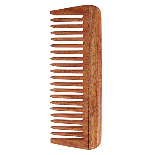 SVATV Handcrafted Rosewood Comb for Detangling Hair Comb For Thick, Curly And Wavy Hair, Non-Static and Eco-friendly Made in India (S-48)