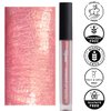Mynena Light Rose Gold Shimmer Lip Gloss, Non-Sticky Finish, Perfect Lip Top Coat - Pinky