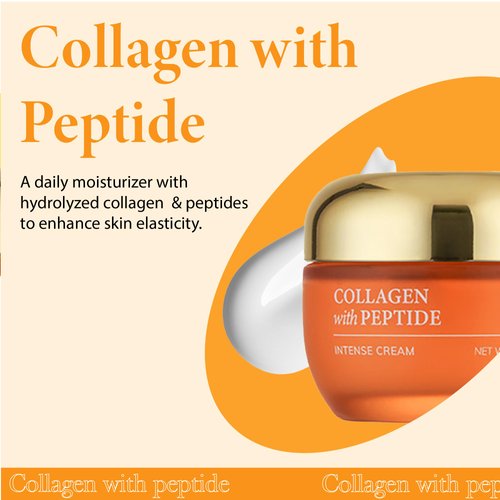 Innerest SKIN627 Daily Face Moisturizer, Face Cream, Facial Cream 1.76 oz Korean Skin Care Korean Moisturizer (Collagen with Peptide)