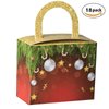 Hammont Christmas Candy Boxes - 18 Pack - Colorful Party Favor Treat Boxes with Sturdy Handle – Perfect for Wedding Favors, Parties and Celebrations | 4.5” x 3.75” x 2.25”