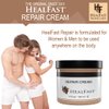 HealFast Skin Repair Cream 4 Oz – Moisturizing Cream for Dry, Itchy and Sensitive Skin – Fights Rashes, Dryness, Stretch Marks, Sunburn and Bed Sores – Herbal and Food Based Ingredients