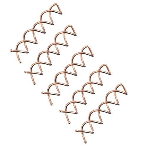 20 Pieces Simple Styles Spiral Bobby Pins Spiral Hair Pins Screw Hair Pin Bridal Bun Make Spin Pins Round Ball Tips Design Spiral Hair Clip Bun Stick Pick for Women and Girls DIY Hair Style, Rose-gold