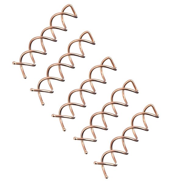 20 Pieces Simple Styles Spiral Bobby Pins Spiral Hair Pins Screw Hair Pin Bridal Bun Make Spin Pins Round Ball Tips Design Spiral Hair Clip Bun Stick Pick for Women and Girls DIY Hair Style, Rose-gold