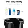 JOYTUTUS Wheelchair Cup Holder, 2-in-1 Walker Cup Holder with Storage Box, Cup Drink Holder for Bottle with Handle, Fit for Wheelchair, Walker, Rollator, Stroller, Camper, Golf cart