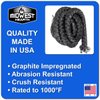 Midwest Hearth Wood Stove Replacement Gasket for Woodburning Stoves - Graphite Impregnated Fiberglass Gaskets (1/4" x 84" Rope)