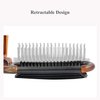 Ancable Folding Hair Brush with Mirror Compact Pocket Size for Travel Car Gym Bag Purse