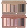SUSIKEKI 2PCS 6 Colors Mini Naked Eyeshadow Palette Makeup Set Neutral Nude Eye Shadow Pink & Brown Matte Shimmer Make Up Pallet with Mirror Highly Pigmented Travel Size Gift Kit