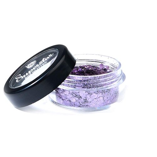 Superstar Biodegradable Loose Chunky Glitter - Violet (6 ml), Cosmetic Grade, Ecofriendly Glitter for Face, Body, Hair