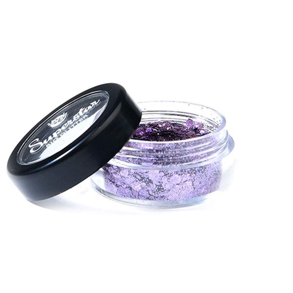Superstar Biodegradable Loose Chunky Glitter - Violet (6 ml), Cosmetic Grade, Ecofriendly Glitter for Face, Body, Hair