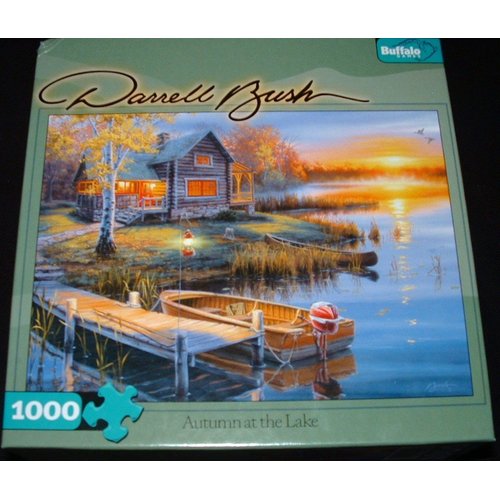 Darrell Bush Autumn at the Lake 1000 piece Puzzle 27"X20"