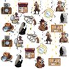 24 PCS Detective Hanging Swirl Decorations Detective Ceiling Streamers Hanging Decorations Detective Party Decorations for Detective Birthday Party Supplies