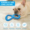 victob Tug of War Dog Toy-Dog Supplies for Tug of War-Dog Pull Toy Interactive Dog Tug Toys Double Ring Pull Toy Tough Dog Chew Toy Durable Rubber Dog Toys for All Breed Chewers,Blue