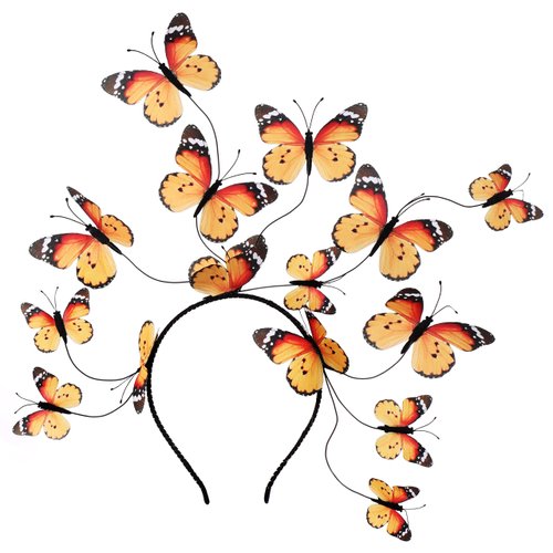 Coucoland Butterfly Fascinator Hat Derby Fascinators Boho Style Headband Butterfly Headpiece