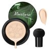 Mushroom Head Air Cushion CC Cream Foundation Makeup,Moisturizing BB Cream Face Makeup Liquid Foundation,Long Lasting Full Coverage Concealer Cushion Foundation for All Skin Types（Ivory）