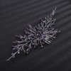 Sither Bridal Purple Crystal Hair Clip for Party Hair Comb for Women Wedding Hair Clip Hair Accessories for Bride Headpiece for Party Prom Gift