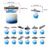 38Pcs Battleship Theme Birthday Party Supplies and Decorations Naval Happy Birthday Banner,Latex Balloon, Cupcake Toppers, Set Nautical Birthday Party Supplies for Kids Family