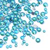 Jollin 3456pcs Flatback Rhinestones Glass Charms Diamantes Gems Stones for Nail Art 6 Size ss4~ss12 Aquamarine AB