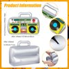Gejoy 2 Pieces Inflatable Radio Boombox Inflatable Mobile Phone Props for 80s 90s Party Decorations Hip Hop Theme Birthdays Party Supplies