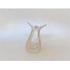 Glossy white washed wood effect hair claw clip