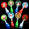 Mikulala 24 Pack Light Up Finger Lights Christmas Party Favors for Kids, Christmas Stocking Stuffers, Glow in The Dark Toys Bulk Christmas Classroom Prizes Non Candy Gift