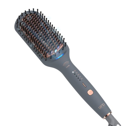 Hair Straightener Brush Heated Hair Straightening Brush • LENA Electric Flat Iron Hair Brush Straightener Comb • Paddle Hot Brush for Styling with Extra Ion Care for Smooth and Anti Frizz Hair