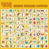 EMOME 408 Sheets Luau Individual Wrapped Kids Tattoos, Hawaiian Temporary Tattoos for Kids Tropical Beach Pool Party Favors Supplies, Fake Tattoos Stickers for Boys Girls