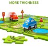 TEMI 64 Pieces Puzzle Race Tracks Car Set Toys for Kids Ages 3-5 - Toddler Toys Gifts for 3 4 5 Year Old Boys, Puzzle Tracks Car Toys for Boys Ages 3-5 4-6, 3 4 5 6 Year Old Boys Birthday Gifts