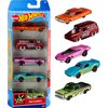 Hot Wheels 1:64 Scale Die-Cast Toy Cars 5-Pack, Set of 5 Toy Race Cars, Hot Rods, Character Cars, Rescue or Pick-Up Trucks (Styles May Vary)