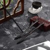 3 Pieces Wood Hair Sticks, Japanese Pencil Hair Clips for Buns, Ebony Hair Accessories for Women and Girls - 3 Styles