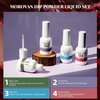 Morovan Dip Powder Nail Kit: Starter Kit 54pcs Nails Dipping Powder Set 18 Colors with Electric Nail Drill