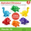 kizh Matching Dinosaur Toys,Double-Sided Alphabet Learning Toy,Fine Motor Toys,ABC Alphabet Letters Uppercase Lowercase Letters Sorting Matching Game for Toddler Boys Girls