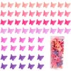YISSION 60Pcs Mini Pink Butterfly Hair Clips for Girls Cute Small Butterfly Hair Claw Clips Toddler Baby Kids Hair Clips with Box Package 90s Y2K Hair Accessories for Girls Women Matte Colors