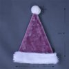 Ankelesz Santa Hat, Xmas Hat for Adults, Touch Soft Velvet Thickened Santa Hats for Christmas New Year Party Supplies (Purple)