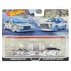 037#037 White with Stripes and 1984 Sport Quattro #2 White Car Culture Set of 2 Cars Diecast Model Cars by Hot Wheels HCY73