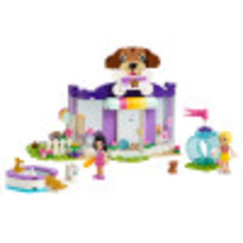 LEGO Friends Doggy Day Care 41691 Building Kit; Birthday Gift for Kids, Comes with 2 Mini-Dolls and 2 Toy Dog Figures, New 2021 (221 Pieces)