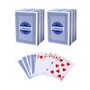 GSE Games & Sports Expert 6-Deck Canasta Cards with Point Values, Includes Canasta and Hand & Foot Game Rules, Traditional Rummy Game Playing Cards (Blue)