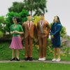P2501 Model Trains Architectural 1:25 Scale Painted Figures Scale G Sitting and Standing People Model Railway Layout New (14 PCS)