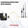 2 Piece Clock Mechanism Clock Movement Mechanism Clock Battery Silent Wall Clock System Clock Hands Mechanism Pendulum